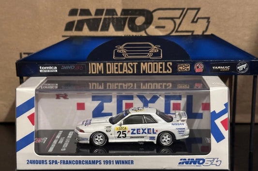 Inno64 Nissan Skyline GTR R32 #25 "Team ZEXEL" 24hr Spa Francorchamps 1991 Winner IN64-R32–ZEX91