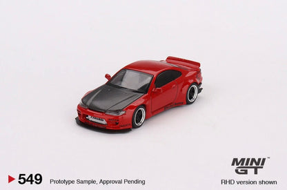 Mini GT Nissan Silvia (S15) Rocket Bunny Red RHD 2023 Taiwan Exclusive MGT00549
