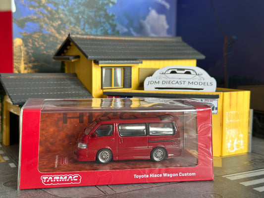 Tarmac Works Toyota Hiace Wagon Custom Red
