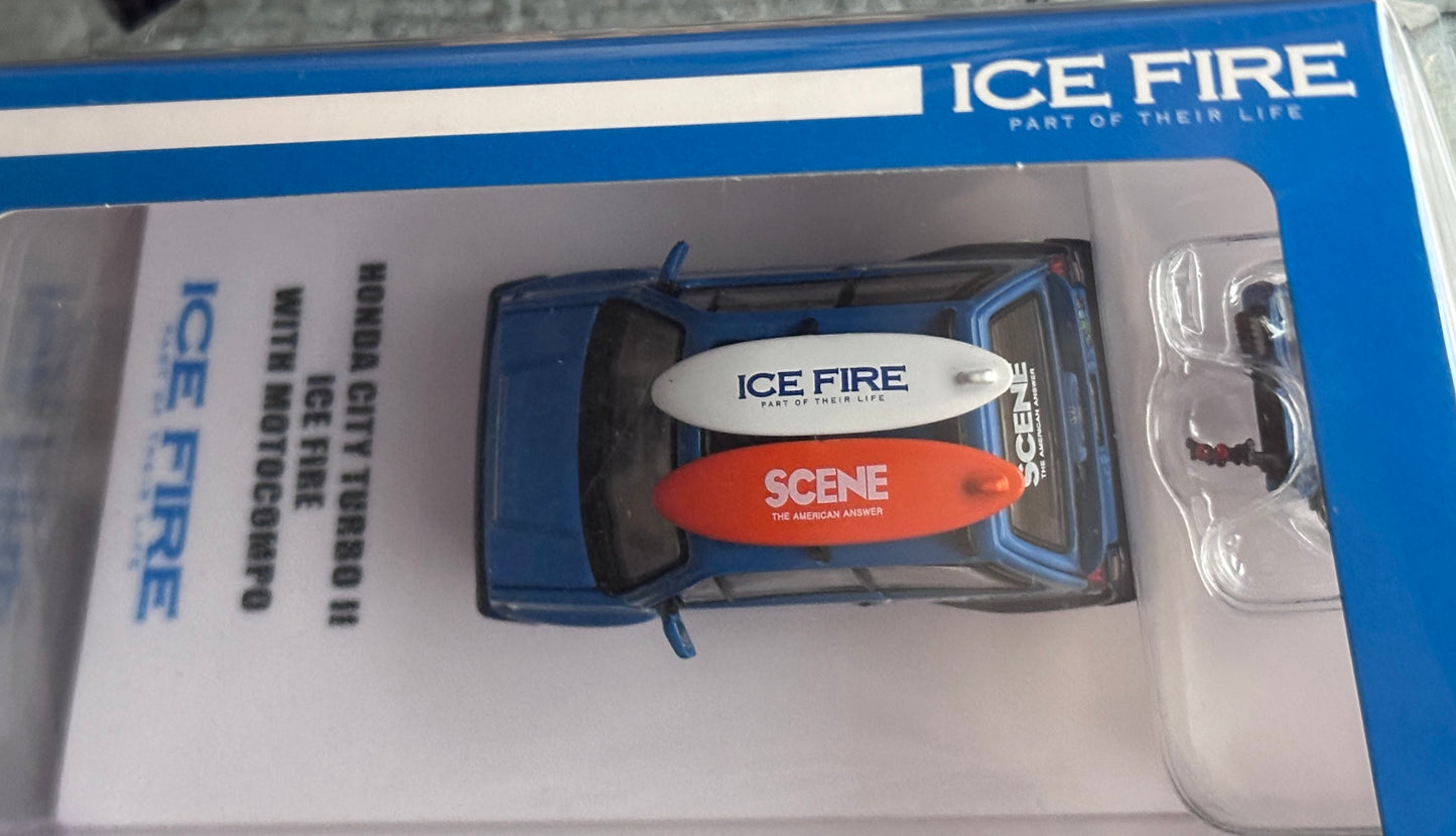 Inno64 x SCENE by Ice Fire Honda City Turbo II ICE FIRE Blue