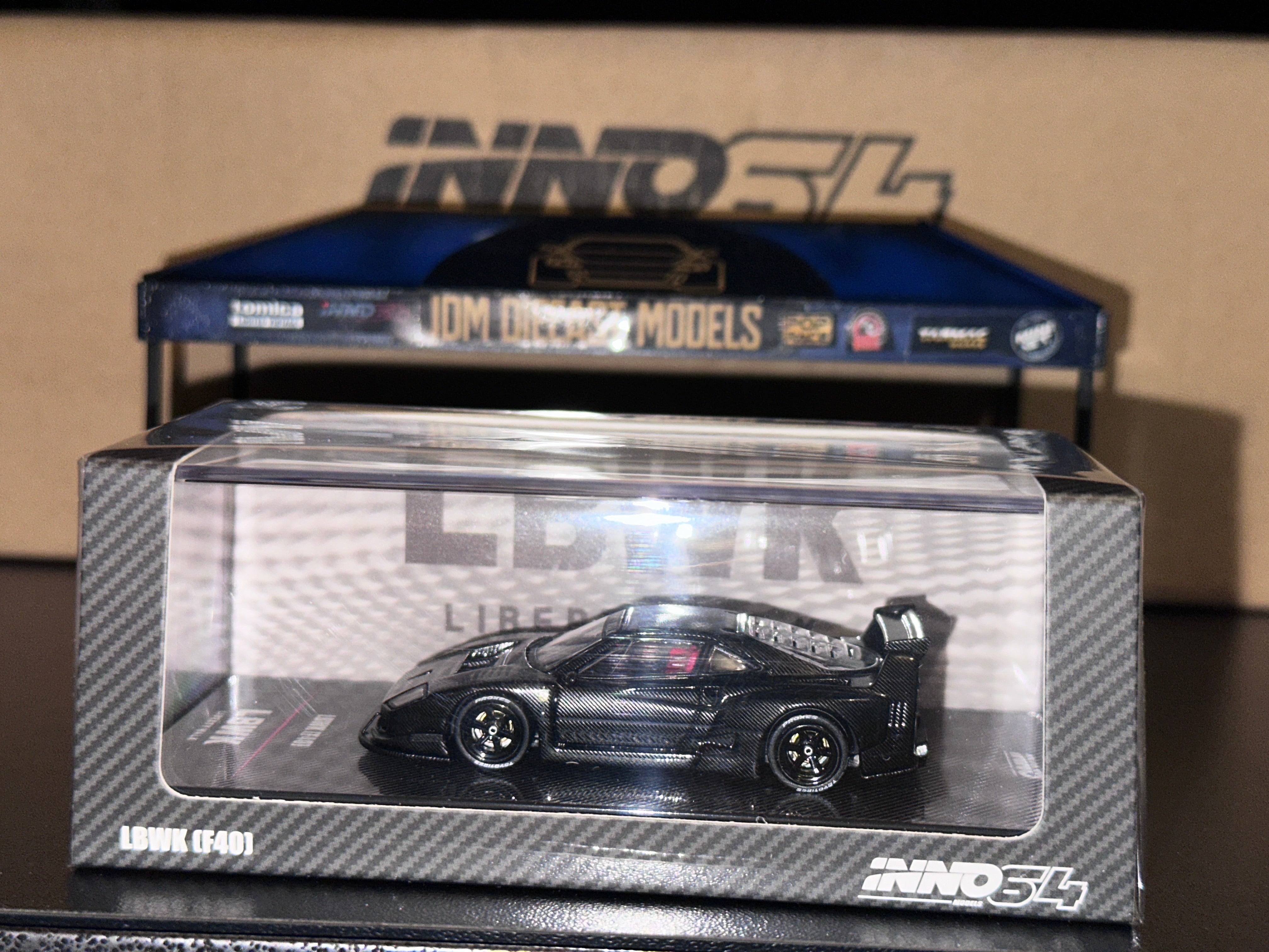 INNO64 1/64 Die-Cast LBWK F40 Full Carbon – JDM Diecast Models