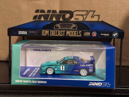 Inno64 Nissan Skyline GT-R (R34) #1 "Falken" Super Taikyu 2001 Winner IN64-R34RA-FAL
