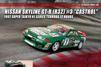 Inno64 Nissan Skyline GT-R (R32) #3 "Castrol" Super Taikyu N1 Series
Tsukuba 12 Hours 1992