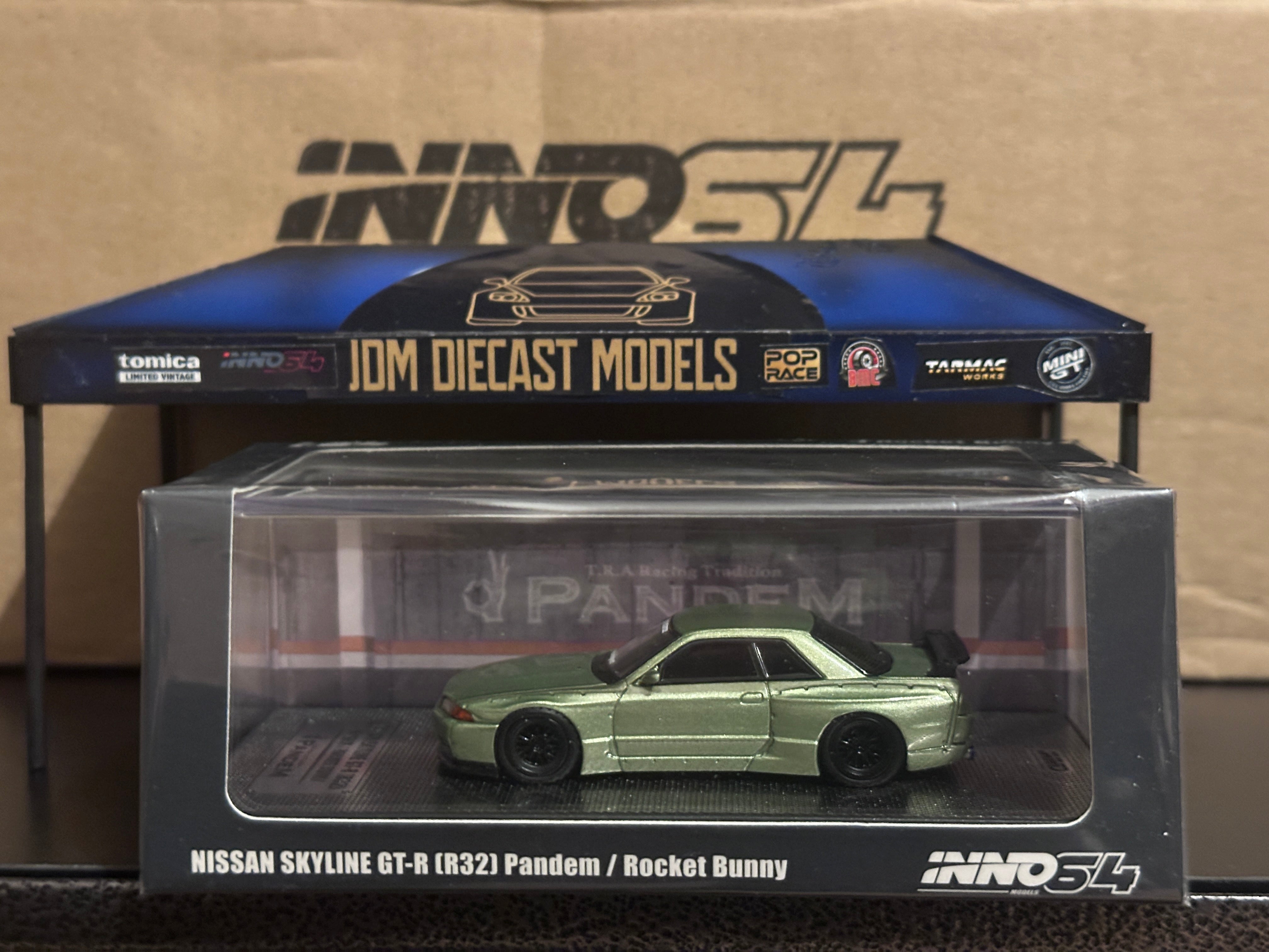 Inno64 Nissan Skyline GT-R R32 Pandem Rocket Bunny Millennium Jade