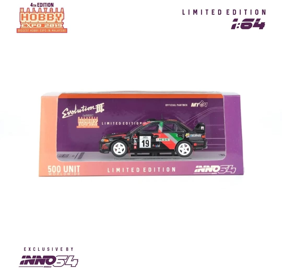 Inno64 Mitsubishi Lancer Evolution Malaysia Hobby Expo 2019 Limited Edition 500pcs