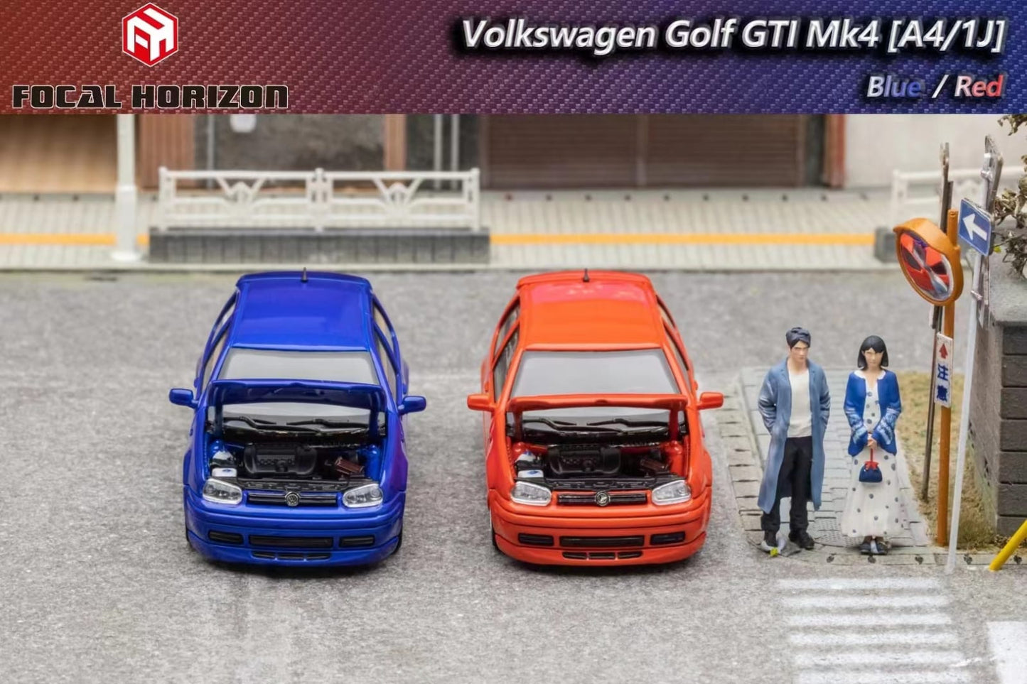 Preorder Focal Horizon VW Golf GTI Mk4Blue / Orange-Red"