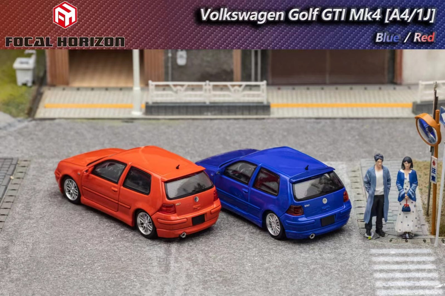 Preorder Focal Horizon VW Golf GTI Mk4Blue / Orange-Red"
