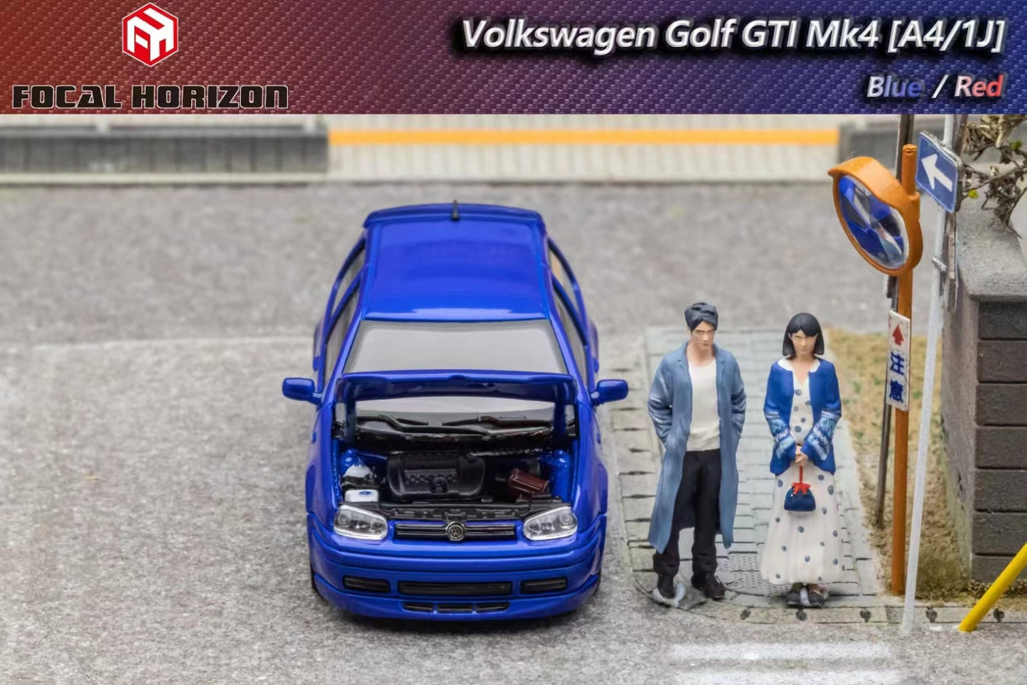 Preorder Focal Horizon VW Golf GTI Mk4Blue / Orange-Red"