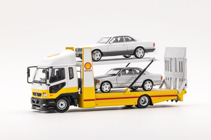 GCD 1/64 Mitsubishi Fuso Fighter Mk2 FK 2017 600pcs Outriggers Raised Double Deck Tow Shell Livery