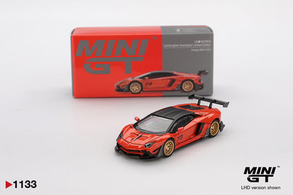 Mini GT LB WORKS Lamborghini Aventador Limited Edition Orange MDX 2025 MGT01133