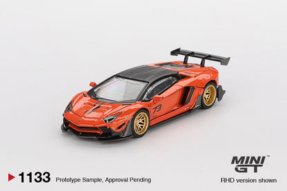 Mini GT LB WORKS Lamborghini Aventador Limited Edition Orange MDX 2025 MGT01133