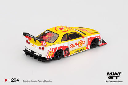 Mini GT Nissan LB-ER34 Super Silhouette Skyline Suppaiman Okinawa MGT01204