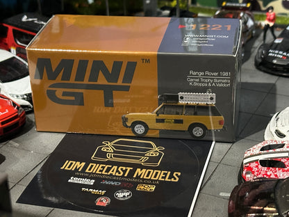 MINI GT Range Rover 1981 Camel Trophy Sumatra K.Stoppa & A.Val MGT01221