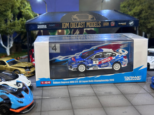 Tarmac Works Subaru Impreza WRX STI Japanese Rally Championship 2016 T. Arai N. Tanaka T64-016-JRC Motul Endless