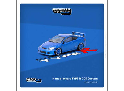 Tarmac Works Honda Integra TYPE R DC5 Custom Blue Metallic T64R-TL022-BL