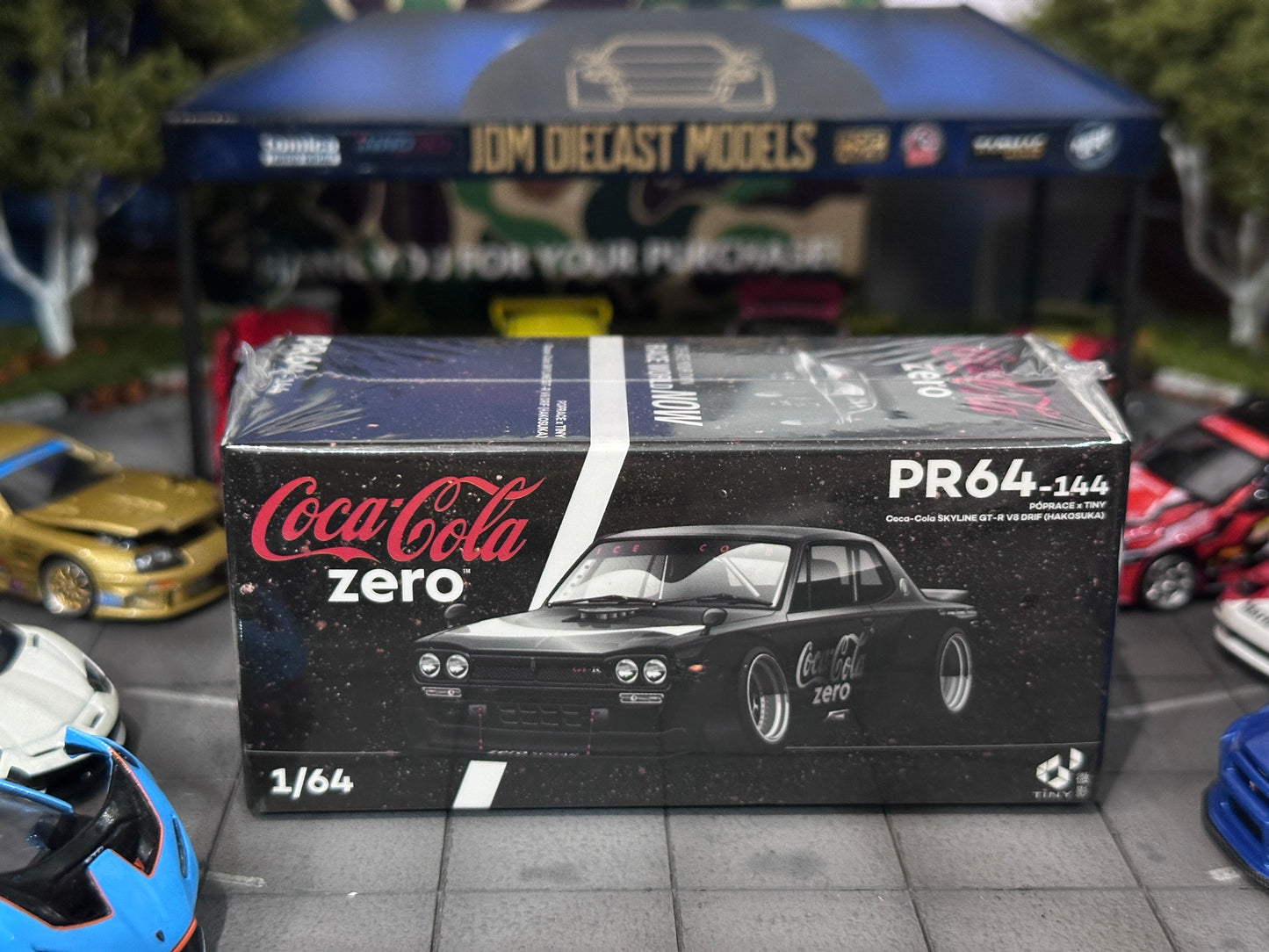 Poprace Nissan Skyline GT-R Drift HAKOSUKA Coca Cola Zero Black Chrome