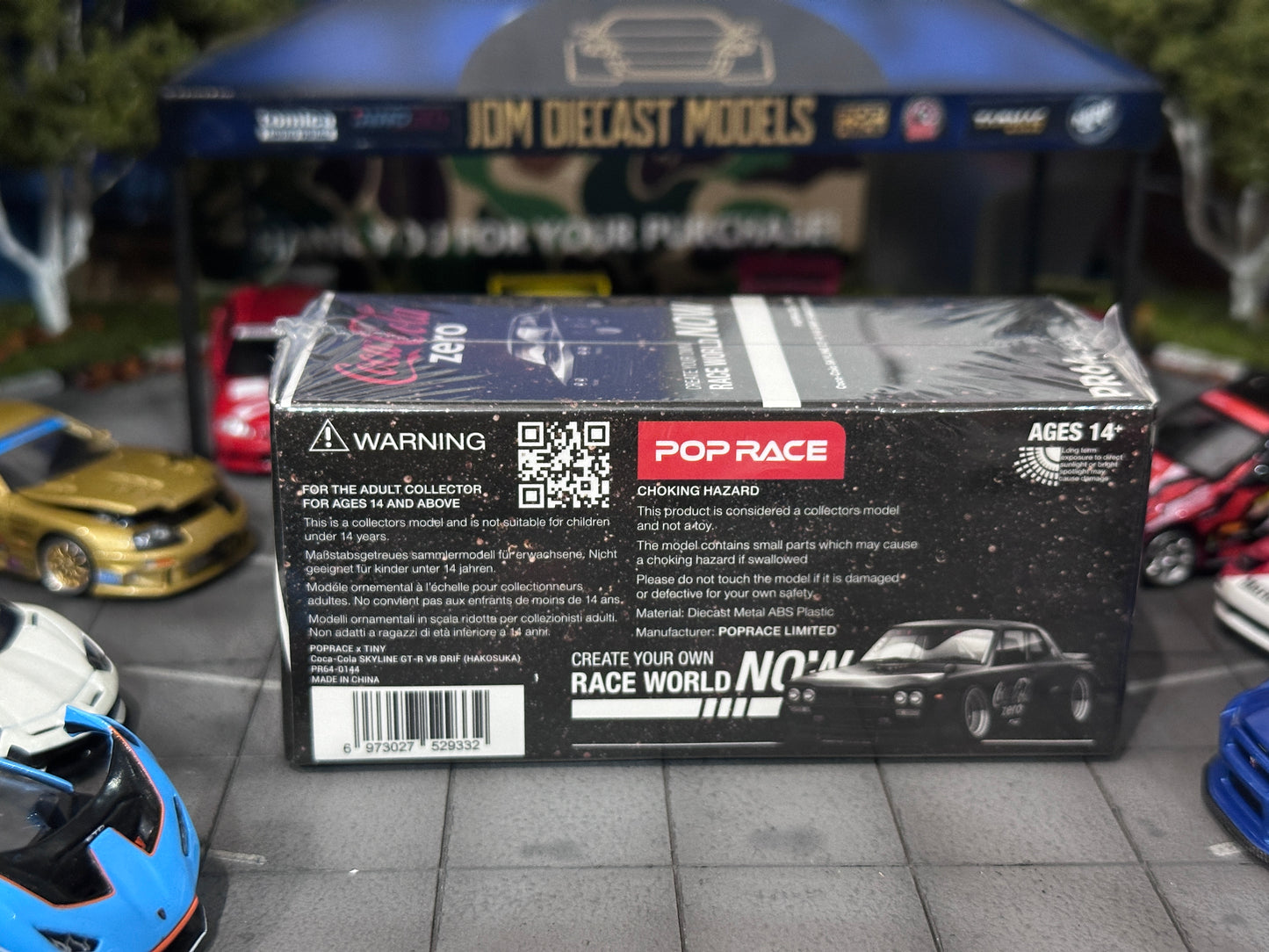 Poprace Nissan Skyline GT-R Drift HAKOSUKA Coca Cola Zero Black Chrome