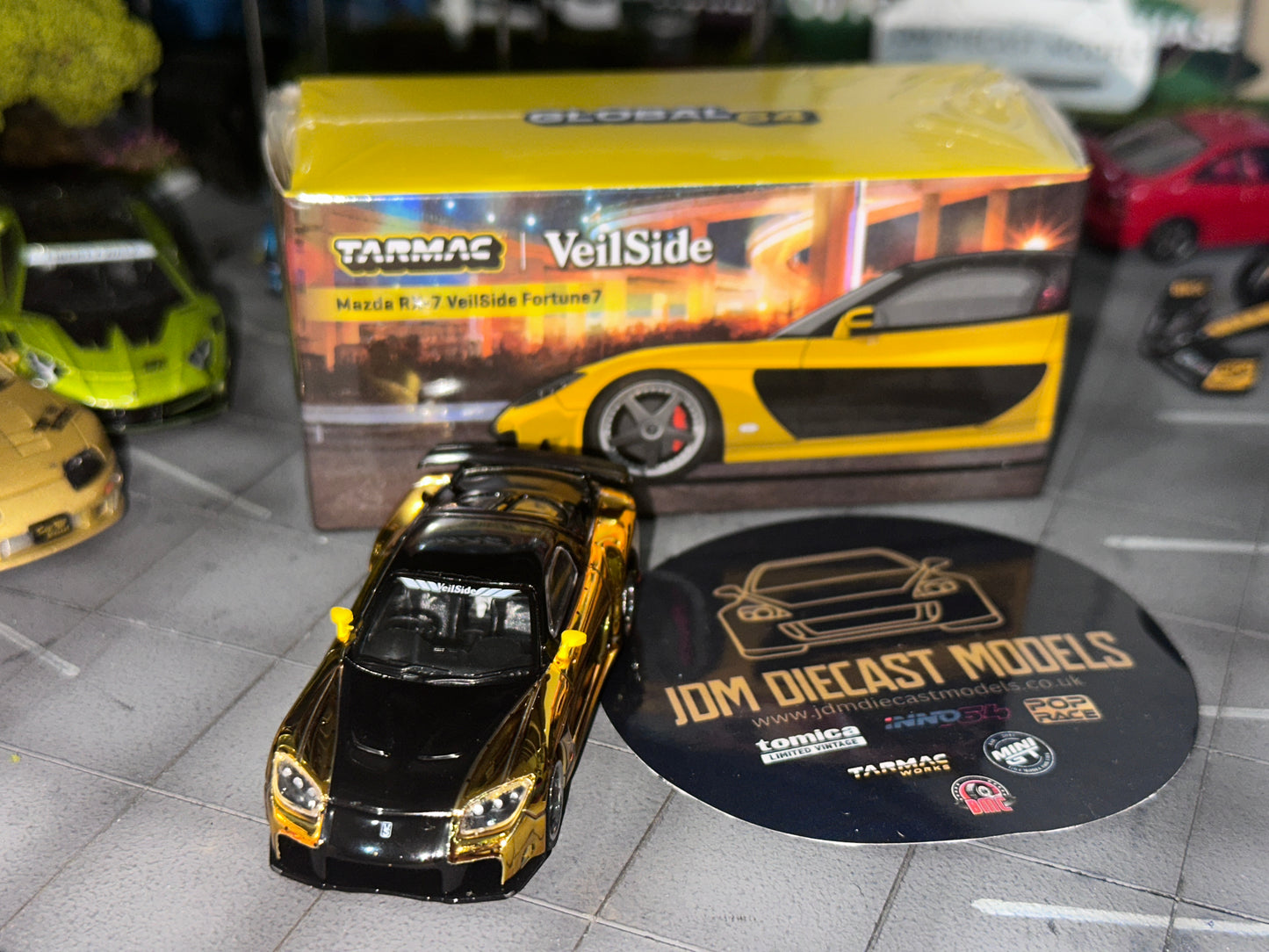 [Chrome Chase] Mazda RX-7 VeilSide Fortune7 (Yellow / Black) T64G-075-YE