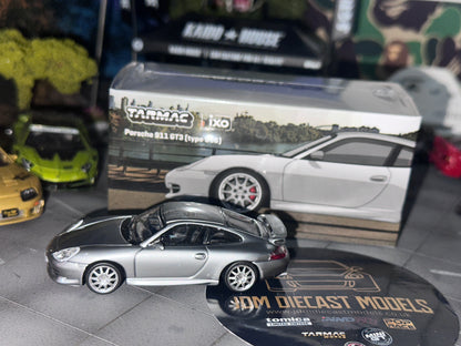 [Chase] Tarmac Works Porsche 911 GT3 (type 996) (Silver) T64G-069-SL