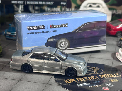 [Chase] Tarmac Works VERTEX Toyota Chaser JZX100 Blue Metallic T64G-007-BL