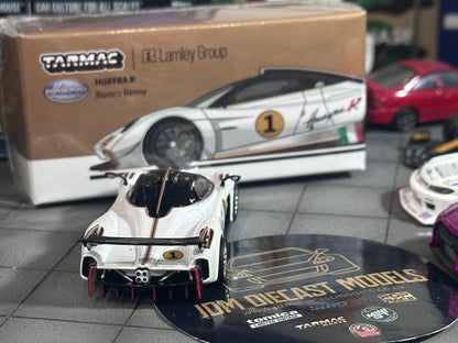 [Chase] Tarmac Works Pagani Huayra R - Lamley Special Edition (Bianco Benny) T64G-TL035-WH
