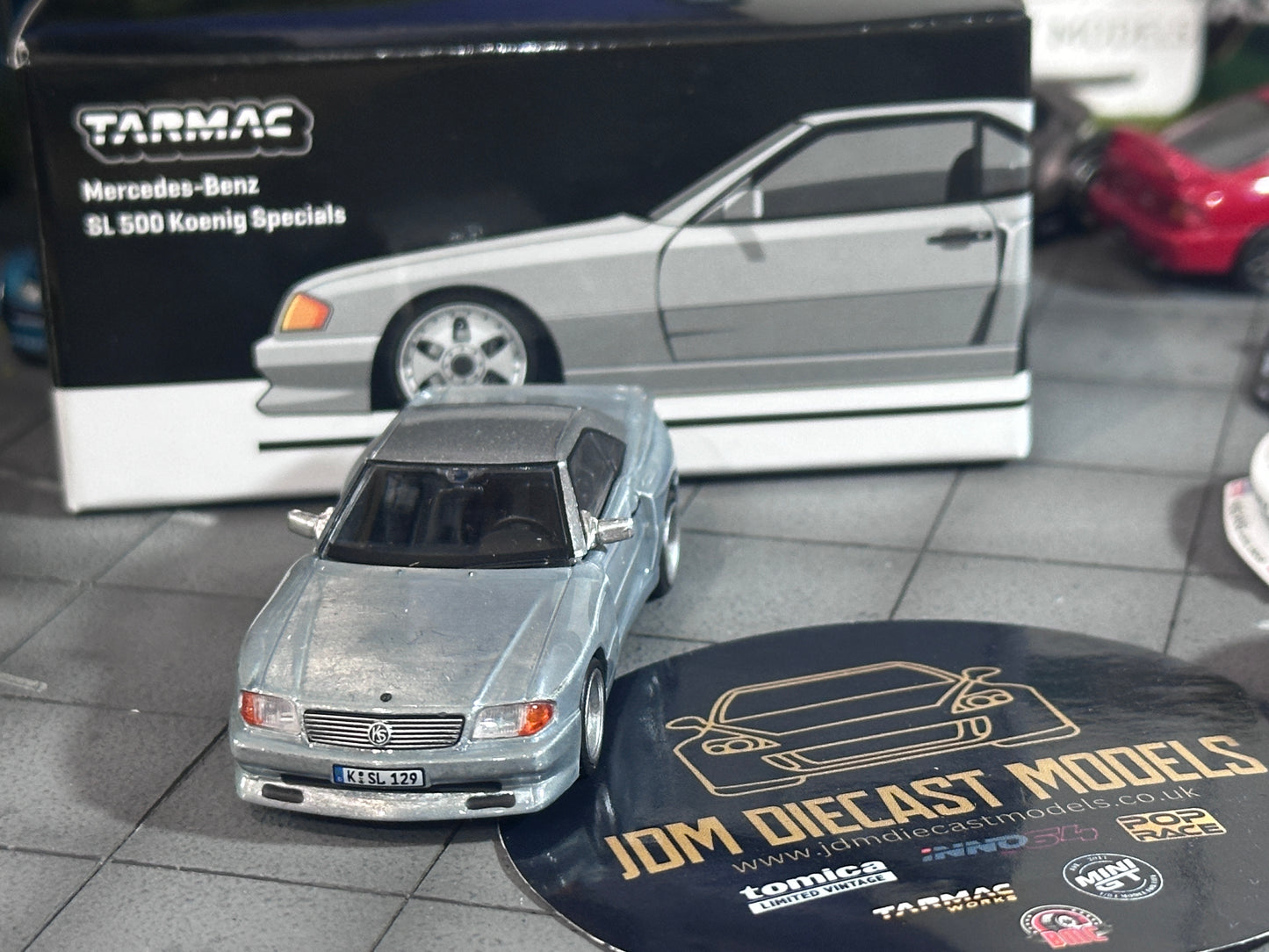 [Chase] Tarmac Works Global 64 Mercedes Benz SL 500 Koenig Specials Silver T64G-045-SL