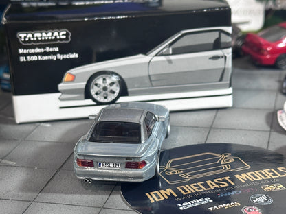 [Chase] Tarmac Works Global 64 Mercedes Benz SL 500 Koenig Specials Silver T64G-045-SL