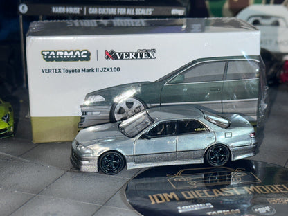 [Chase] Tarmac Works VERTEX Toyota Mark II JZX100 Dark Green Metallic T64G-024-GR