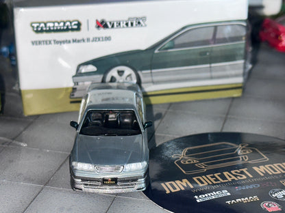 [Chase] Tarmac Works VERTEX Toyota Mark II JZX100 Dark Green Metallic T64G-024-GR