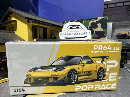 Poprace Mazda RX7 RE Amemiya Widebody Yellow PR64-0116
