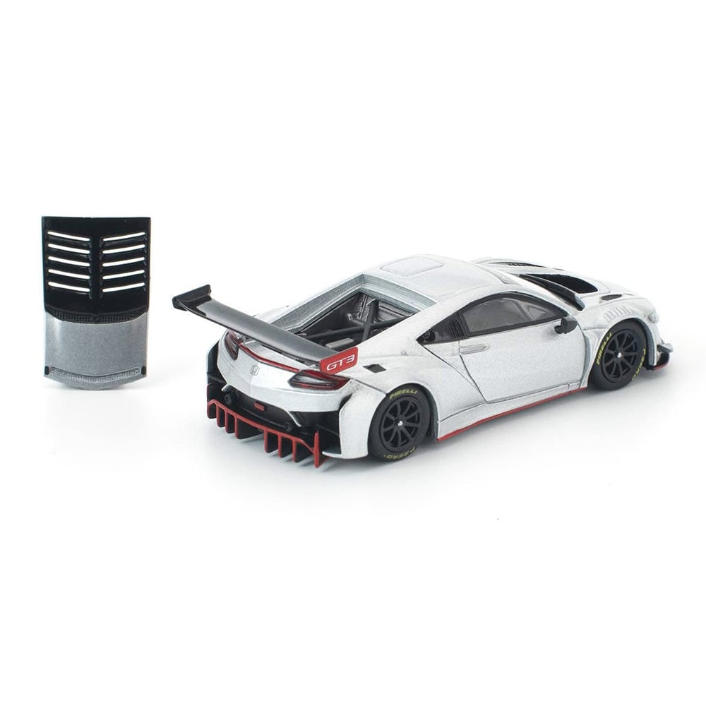 Pop Race Honda NSX GT3 EVO22 Silver 2025 Brazilian Event Exclusive PR640445