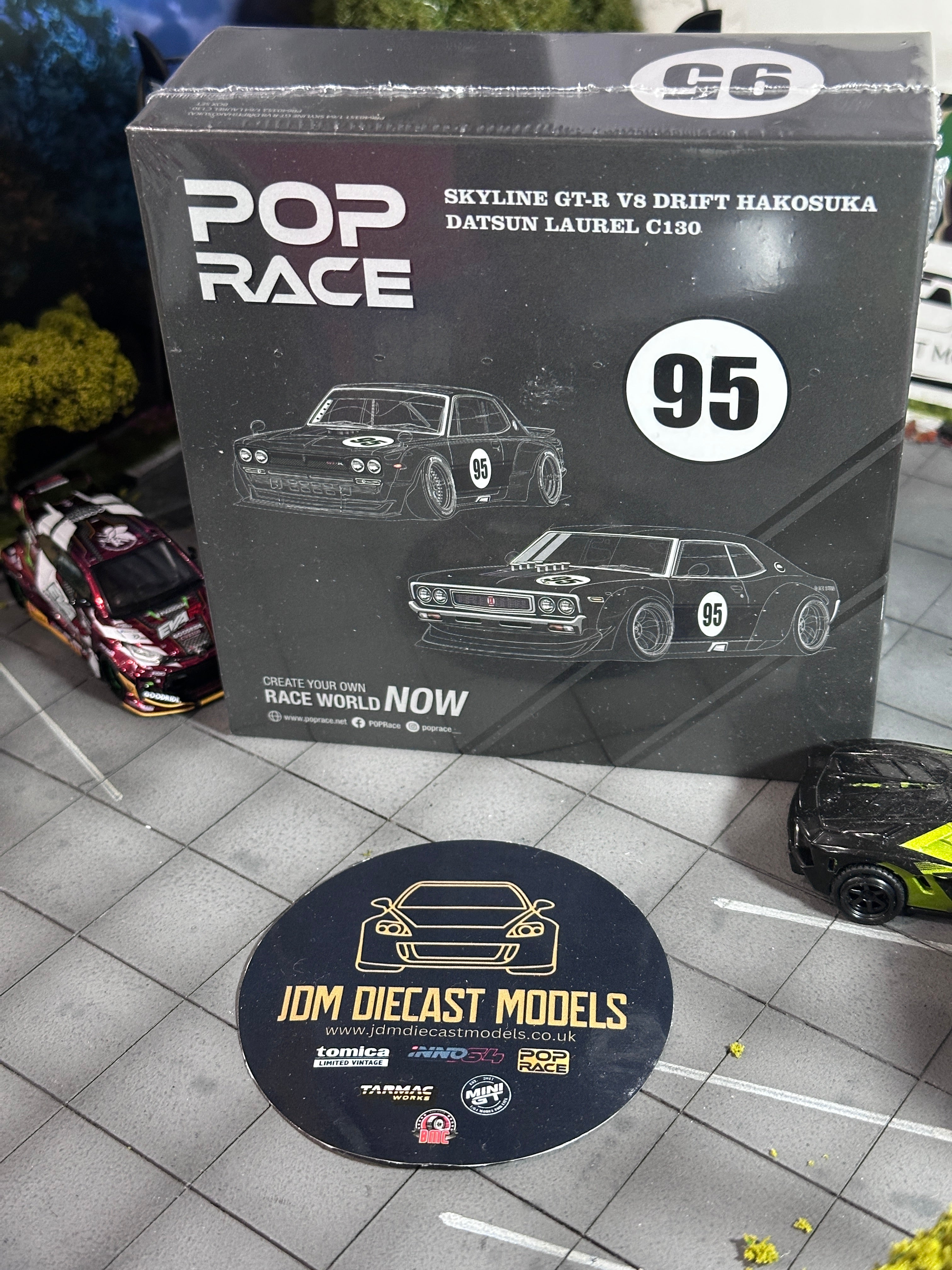 PopRace Nissan Skyline GT-R V8 Drift & Laurel C130 Boxset PR640351