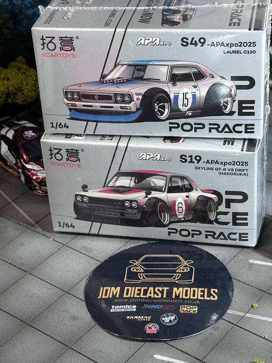 PopRace Skyline V8 Drift Hakosuka and Laurel C130 Set All in Tuning China Expo Set