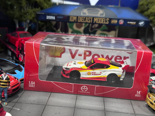 Time Micro Toyota Supra Shell With Figure & Gas Pump
