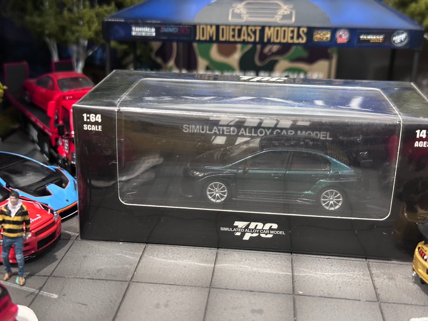 TPC Honda Civic FD2 Carbon Cap Chameleon Magic Purple Black Wheels