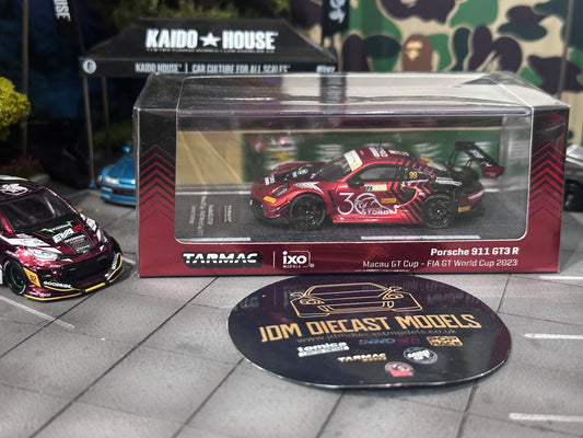Tarmac Works 911 GT3 R Macau GT Cup FIA GT World Cup 2025 Hobby Expo China Red