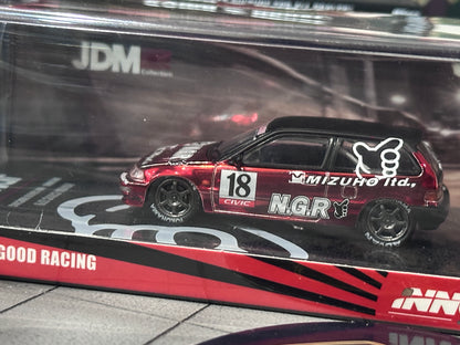 INNO64 Honda Civic SiR EF9 JDM MIZUHO No Good Racing IN64-EF9-JDM01