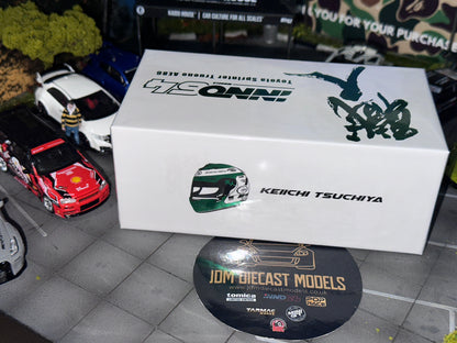 Inno64 Toyota Sprinter Trueno AE86 “Keiichi Tsuchiya” (with chance of chase car) IN64-AE86-KT