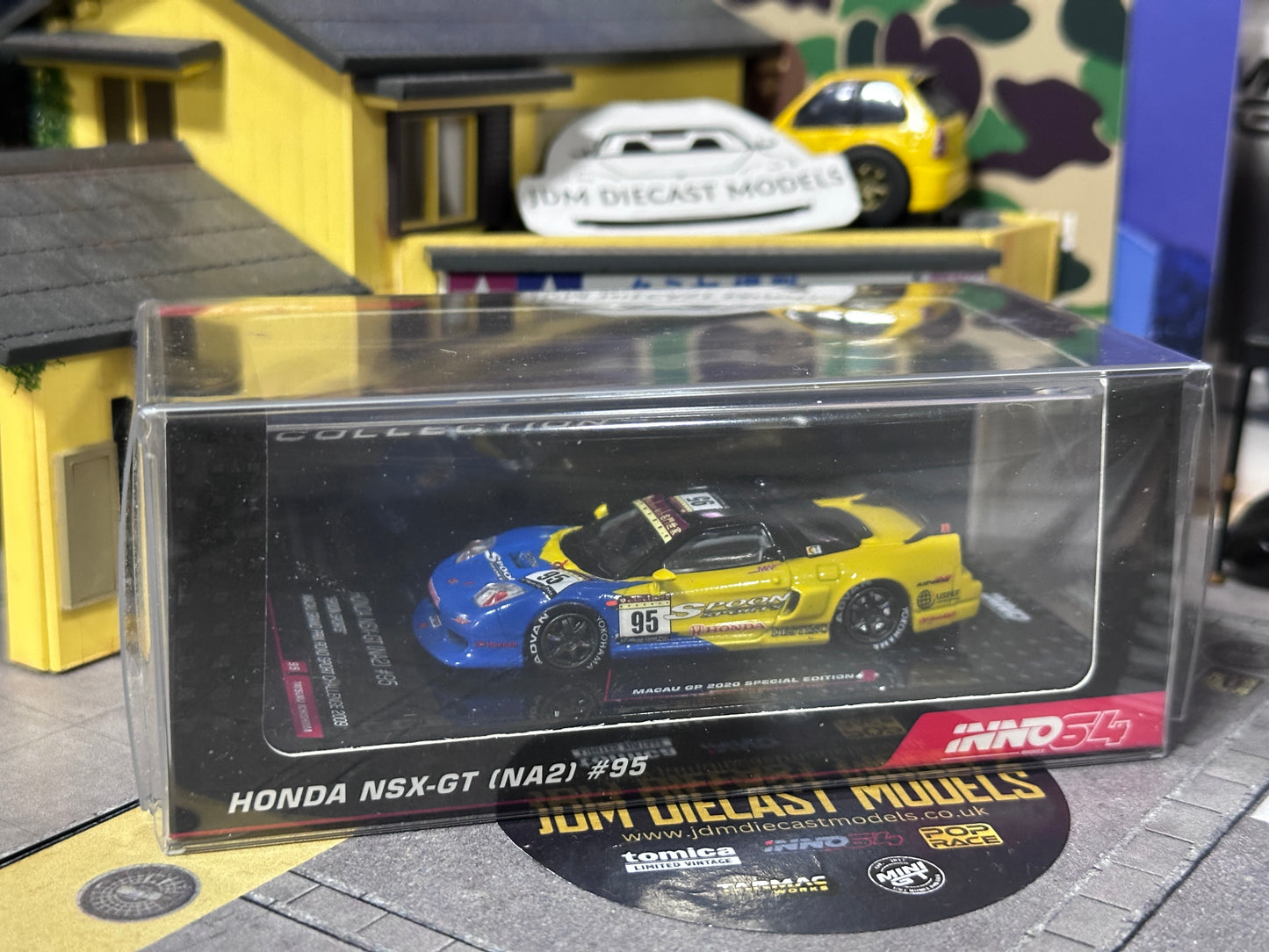 Inno64 Honda NSX-GT NA2 #95 Spoon Sports Macau Grand Prix Road Sport Challenge 2009 Tatsuru Ichishima IN64-NSXGT-MGP20SP
