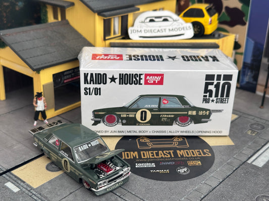 Kaido House * Mini GT Datsun 510 Pro Street SK510 Green KHMG001