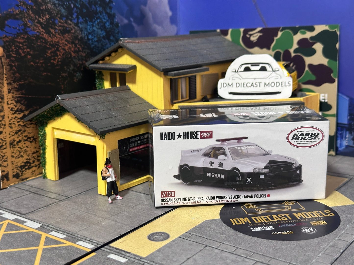 Kaido House Nissan Skyline GT-R R34 Kaido Works V2 Aero Japan Police KHMG120