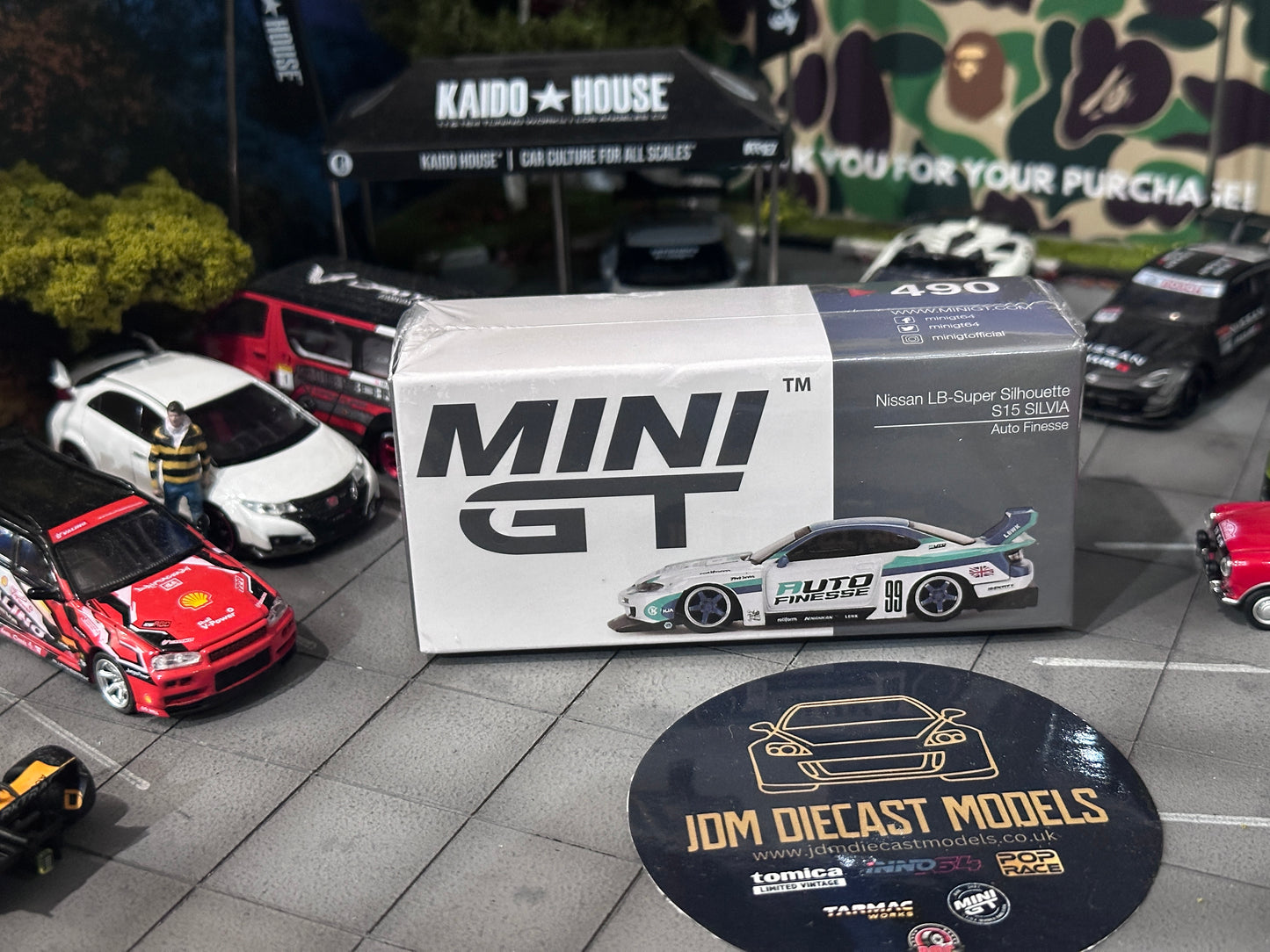 Mini GT Nissan LB-Super Silhouette S15 SILVIA Auto Finesse MGT00490