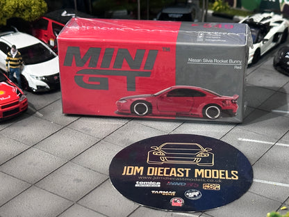 Mini GT Nissan Silvia (S15) Rocket Bunny Red RHD 2023 Taiwan Exclusive MGT00549