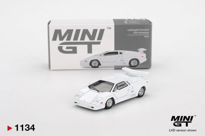 Mini GT Lamborghini Countach 25th Anniversary (White) MGT01134