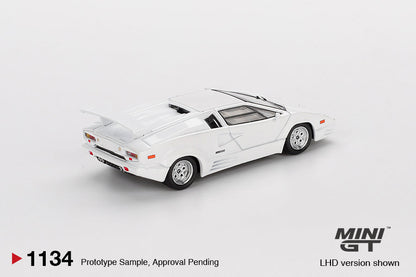 Mini GT Lamborghini Countach 25th Anniversary (White) MGT01134