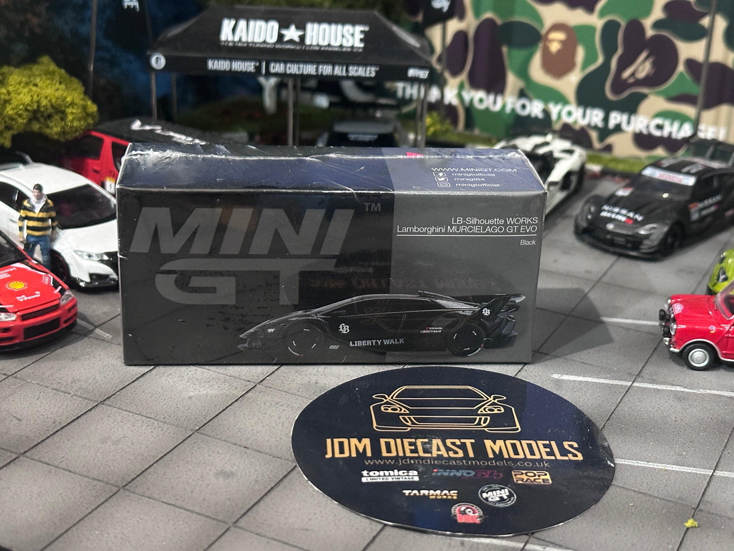 Mini GT Lamborghini LB-Silhouette WORKS MURCIELAGO GT Evo (Black) MGT01053