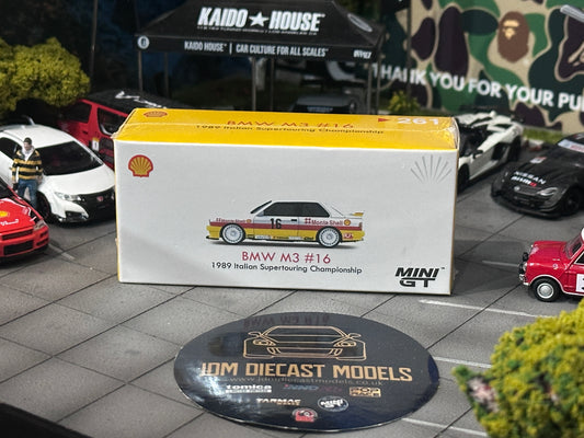 Mini GT BMW M3 #16 Shell 1989 Italian Supertouring Championship MGT00261