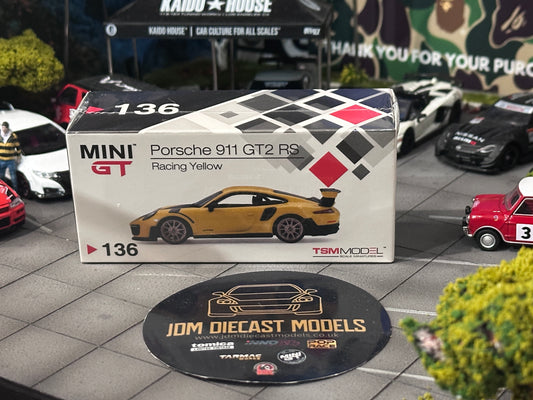 Mini GT Porsche 911 GT2 RS Racing Yellow MGT00136
