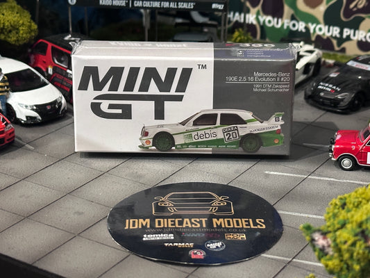 Mini GT Mercedes-Benz 190E 2.5 16 Evolution II 1991 DTM Zakspeed #20 Michael Schumacher MGT00366