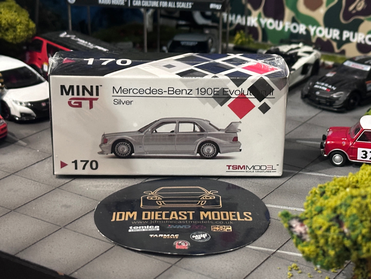 Mini GT Mercedes-Benz 190E 2.5-17 Evolution II SILVER MGT00170